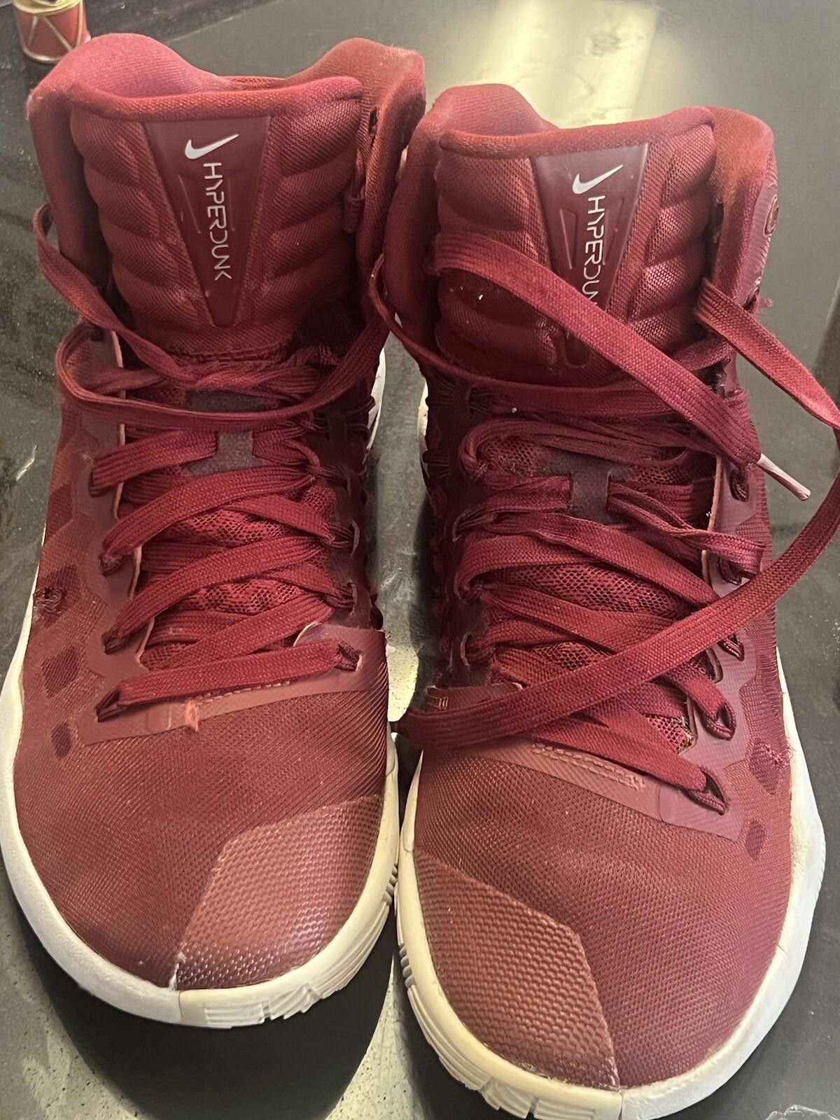 Nike Size 6.5 - Nike Hyperdunk Basketball Mid Burgundy Size US 6.5 / EU 39-40 - 8 Thumbnail