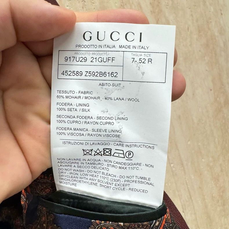 Gucci Gucci Burgundy double-breasted suit jacket 2505-Nextarrow Size 52R - 6 Thumbnail