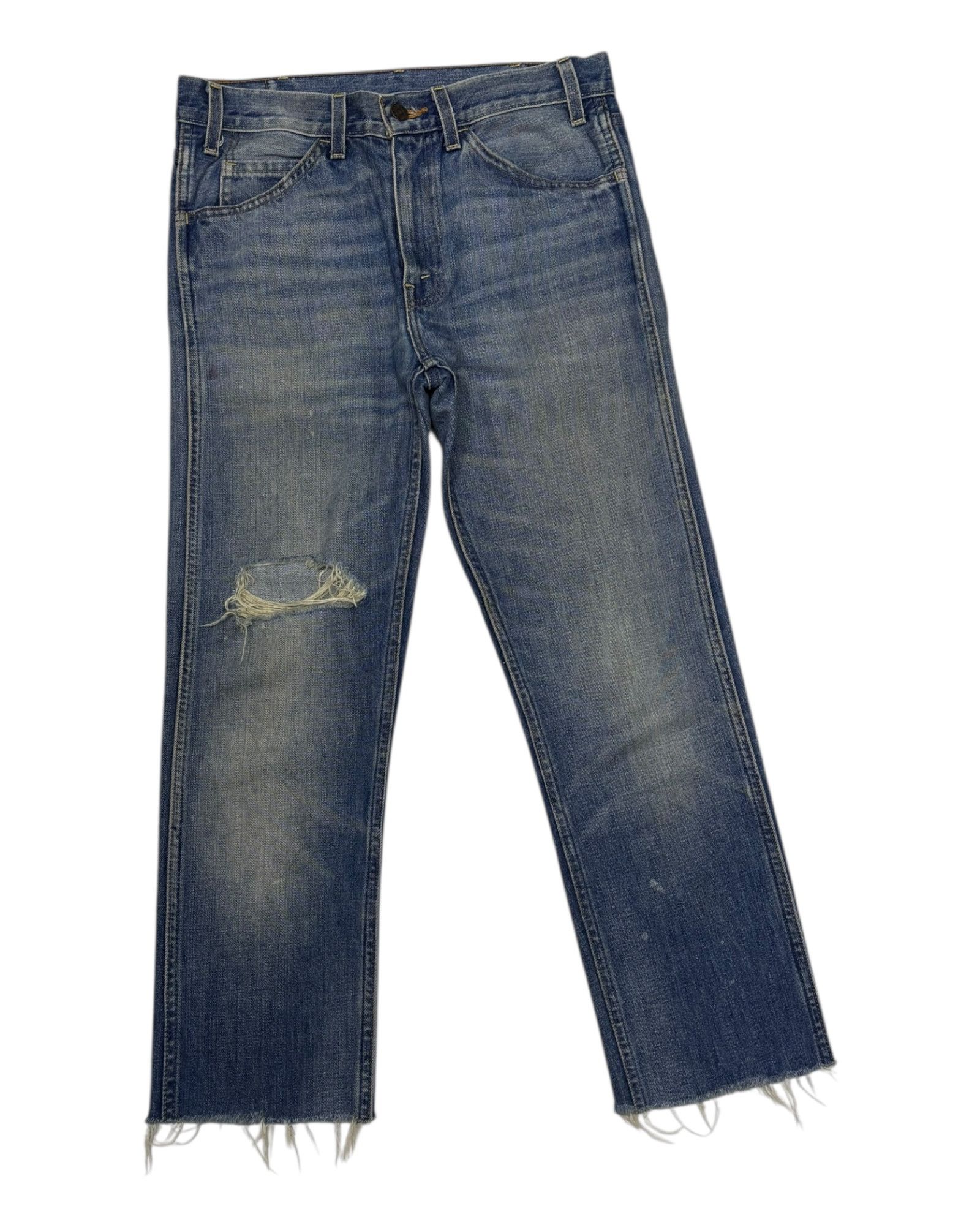 Levi's × Levi's Vintage Clothing × Vintage Vintage Levis Orange Tab Big E Distressed Denim Size 31" - 3 Thumbnail