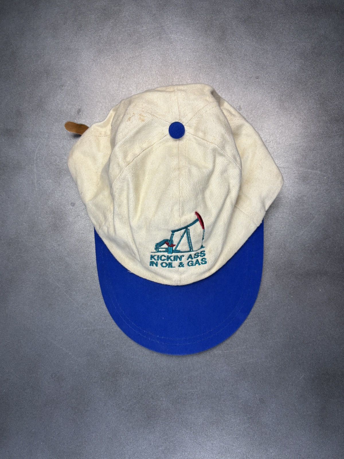 Vintage Kickin Ass Oil & Gas 1990s Vintage Hat Strapback Dad Cap 90s Size ONE SIZE - 12 Thumbnail