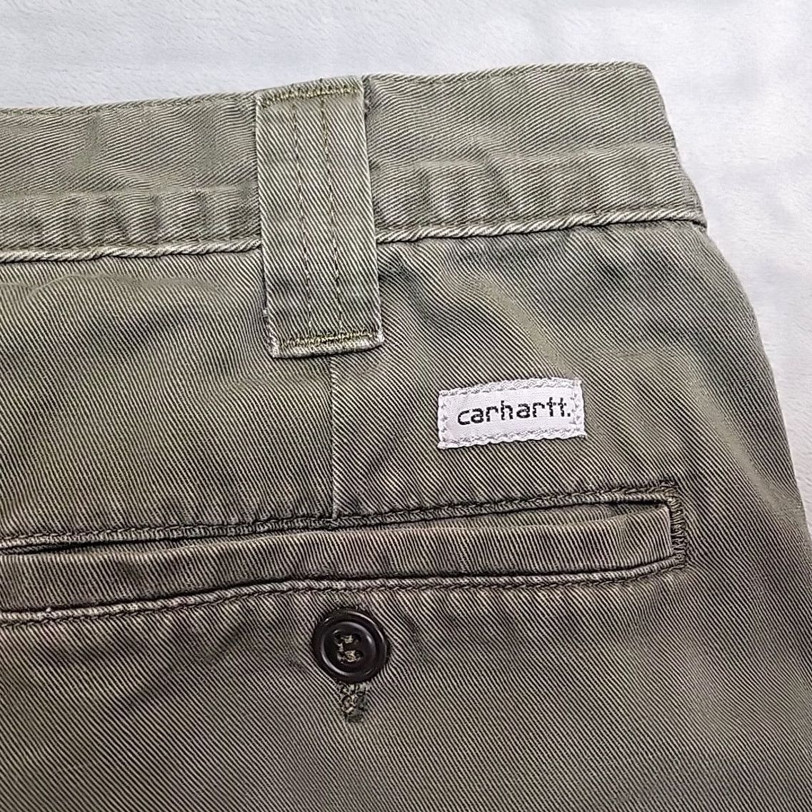 Carhartt Carhartt Shorts Men 32 Green Twill Chino Flat Front Outdoor Casual Workwear Cargo Pants Size US 32 / EU 48 - 5 Thumbnail