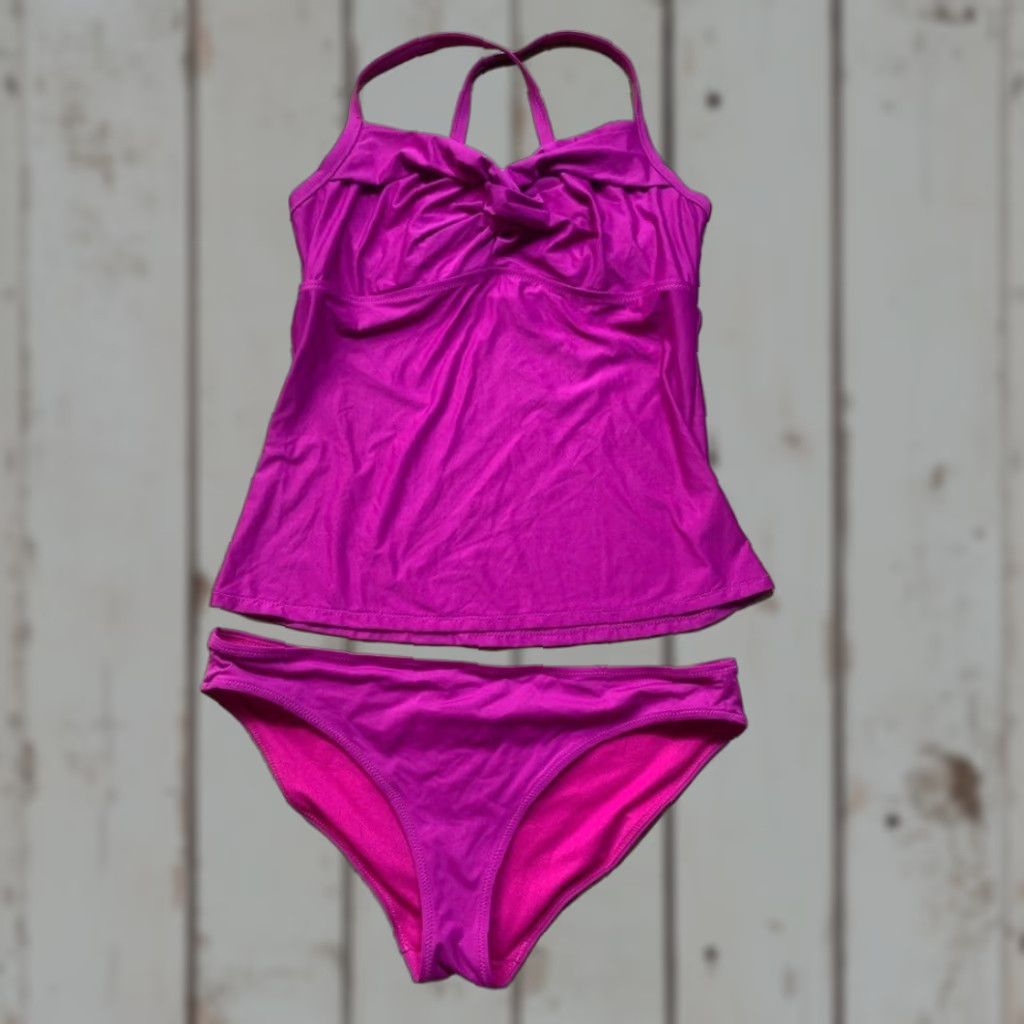 Athleta Athleta Swimsuit Set Tankini Top Bottoms 36B/C Medium Purple Women M Cover Up Size M / US 6-8 / IT 42-44 - 1 Thumbnail
