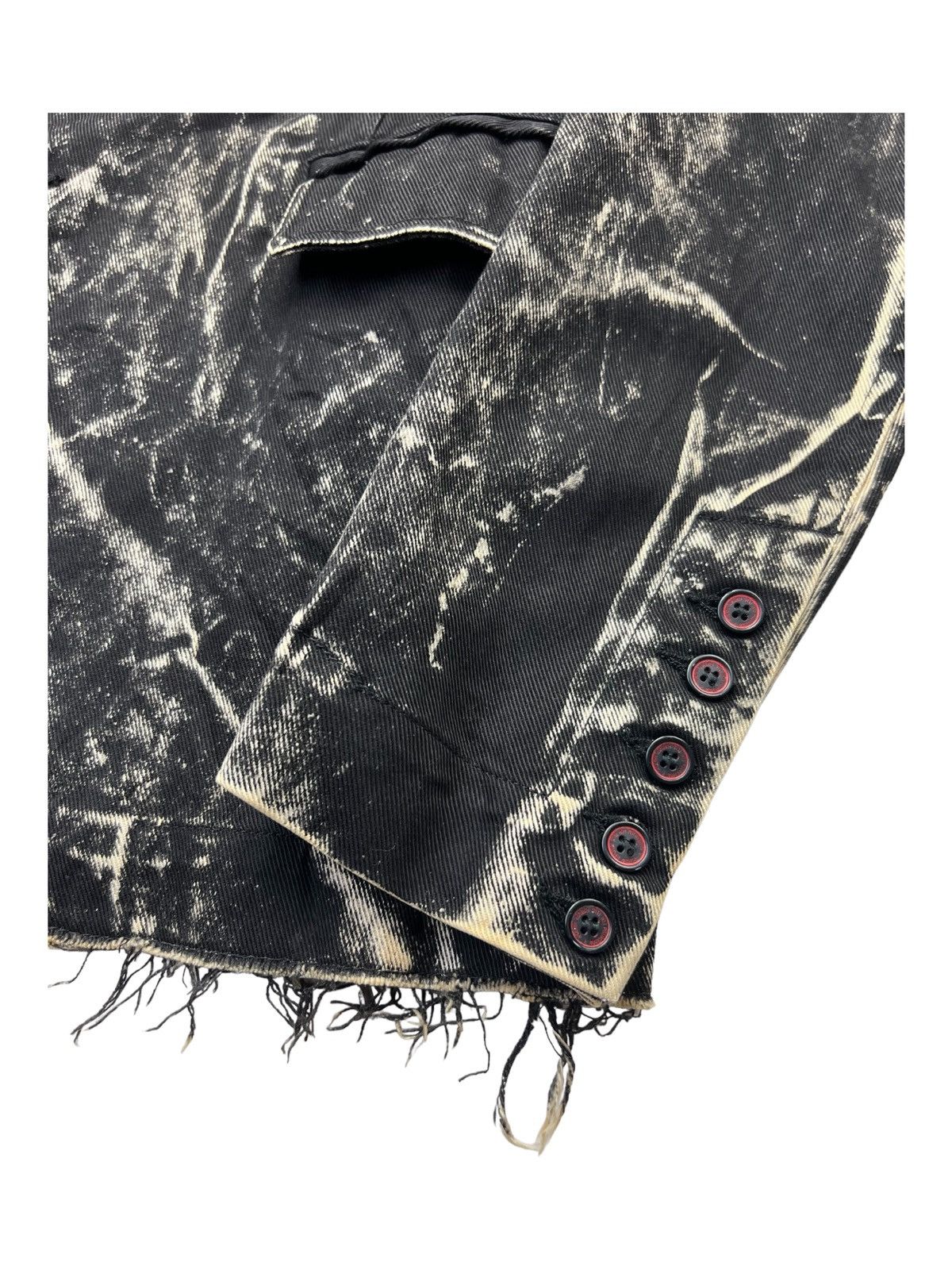 If Six Was Nine H. Anarchyism Goth Painted "SLOTH" Dripping Button Jacket Size US M / EU 48-50 / 2 - 6 Thumbnail