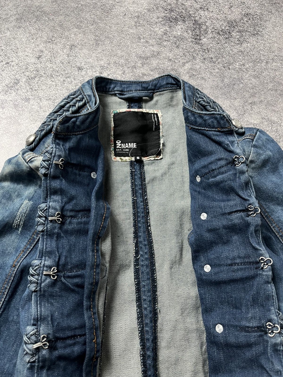 Hedi Slimane 90'S NAPOLEON MILITARY JEANS JACKET PUNK SAINT LAURENT VIBE Size S / US 4 / IT 40 - 9 Thumbnail
