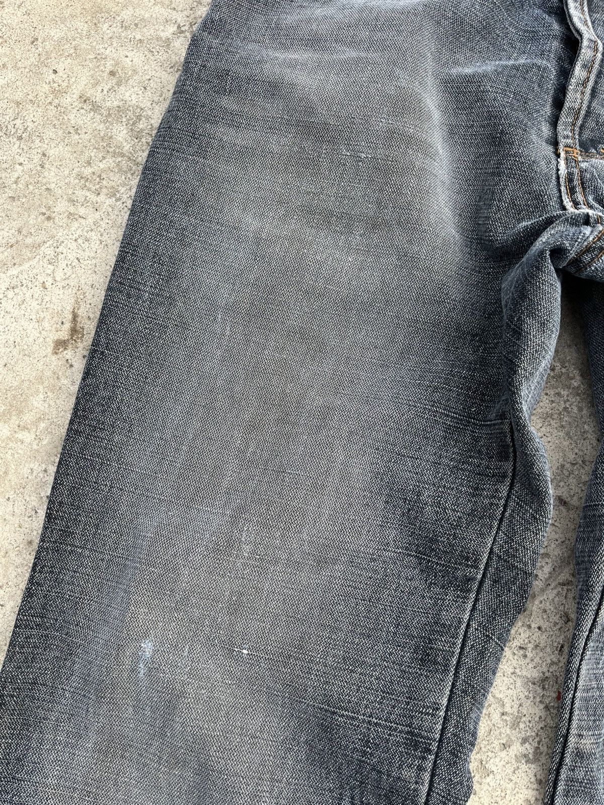 Japanese Brand × Moschino Moschino Vintage Big Logo Faded Distressed Denim Jeans Y2K Size US 30 / EU 46 - 14 Thumbnail