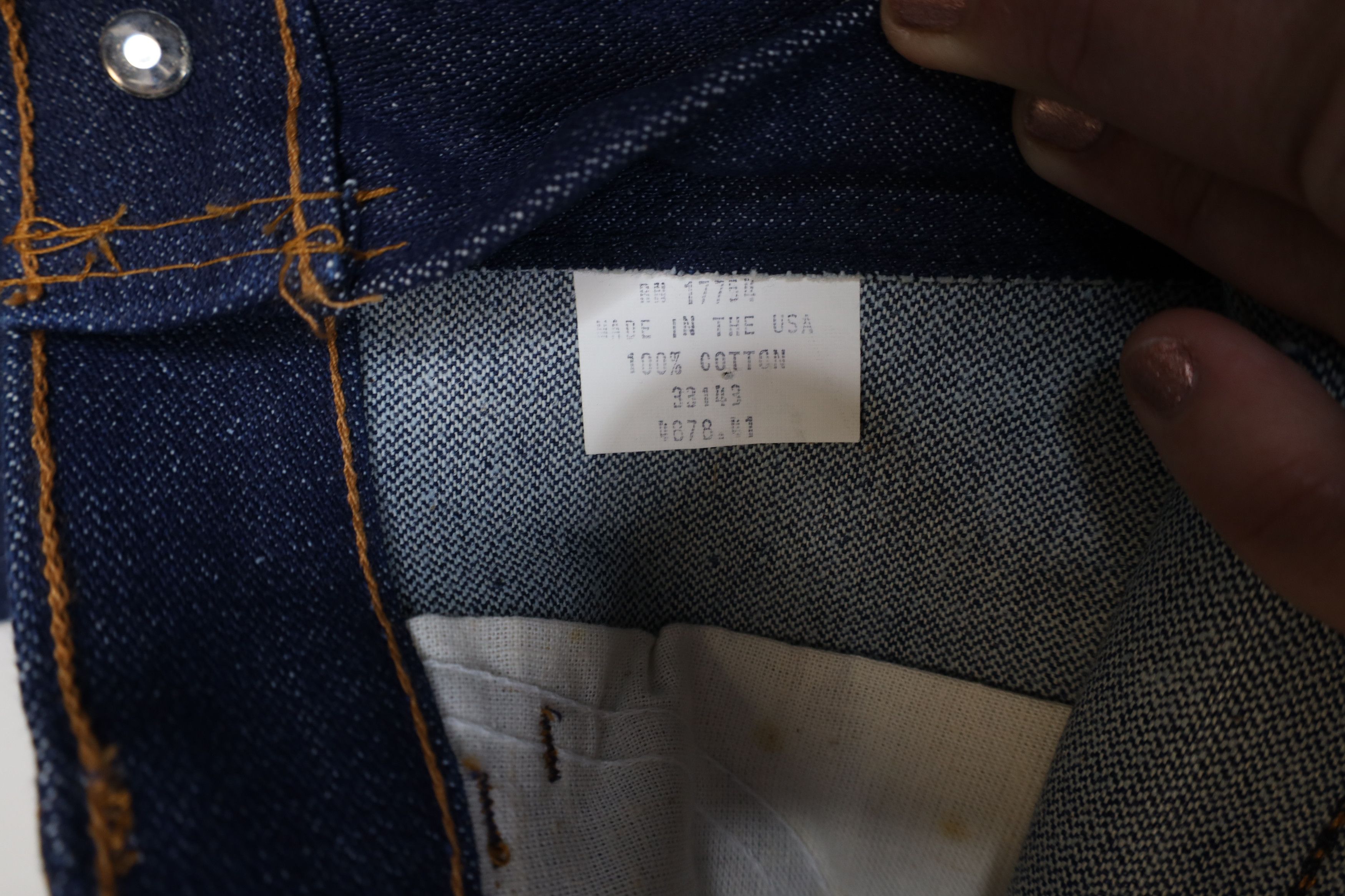 Vintage Deadstock Vintage 70s Streetwear Denim Jeans Indigo USA Size US 30 / EU 46 - 9 Thumbnail
