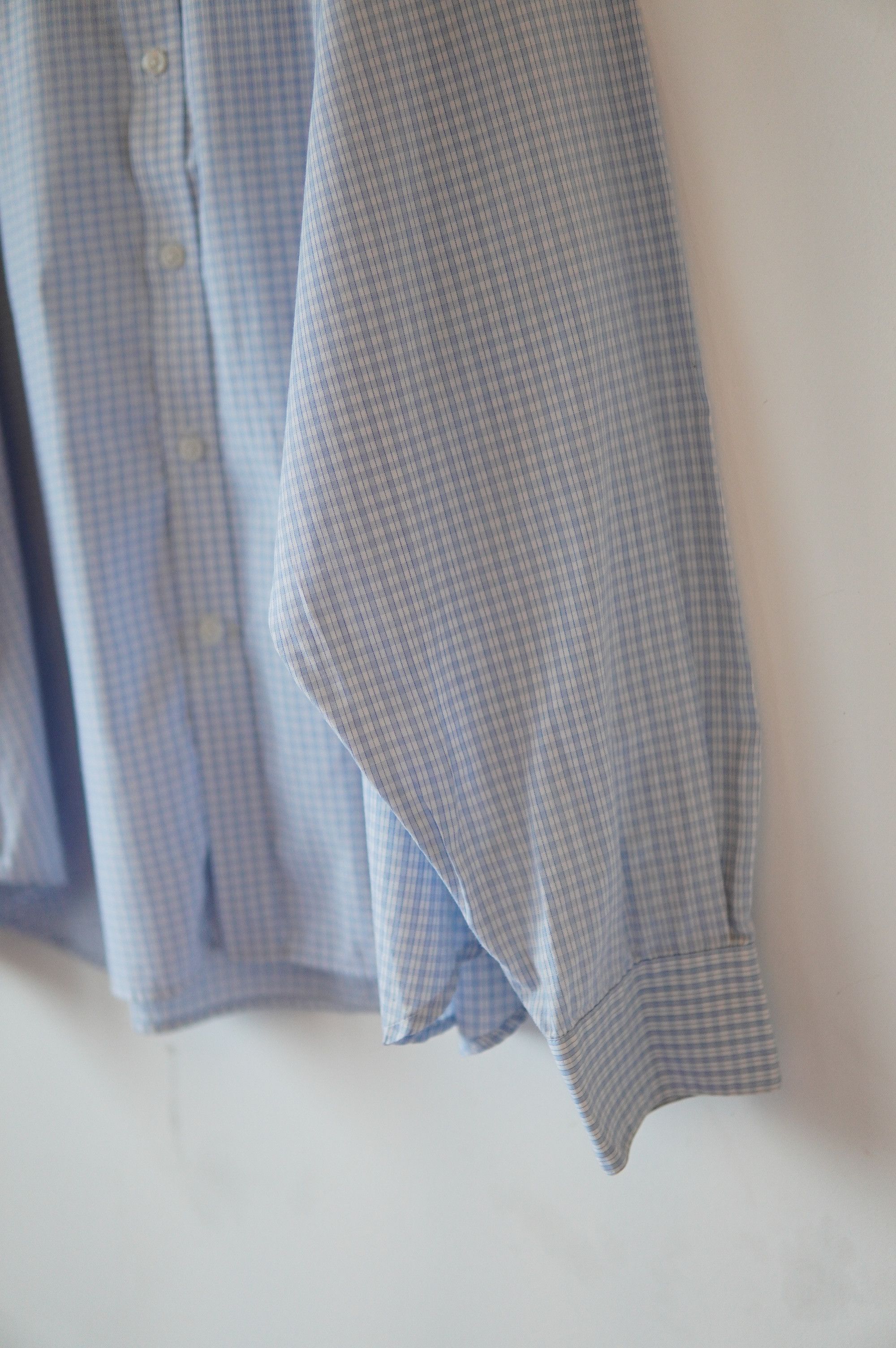 Saint Laurent Paris YSL Saint Lauren Checkered Oversized Blue Shirt Size US XXL / EU 58 / 5 - 5 Thumbnail