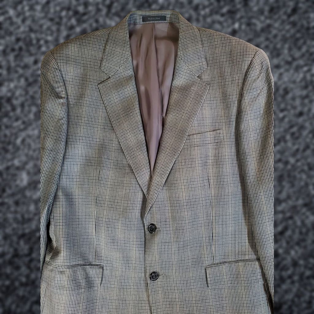 Chaps VINTAGE Chaps by Ralph Lauren Mens 42R Silk & Wool Blazer Sport Coat Jacket - Gray Size 42R - 1 Thumbnail