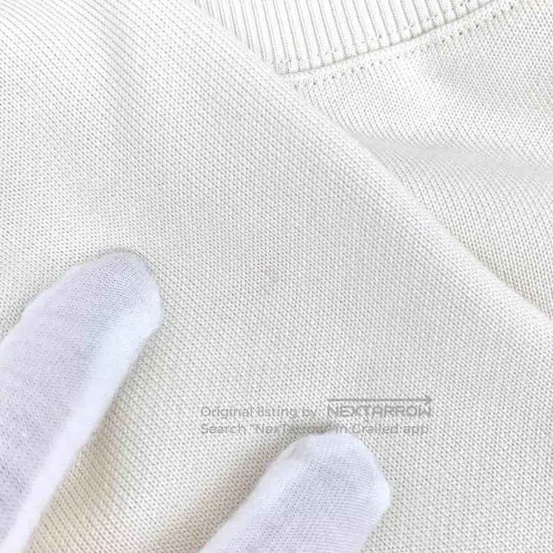 Hermes Hermes Ivory H Embroidered Cotton Jersey Raglan Sleeve Swe Size XS / US 0-2 / IT 36-38 - 9 Thumbnail