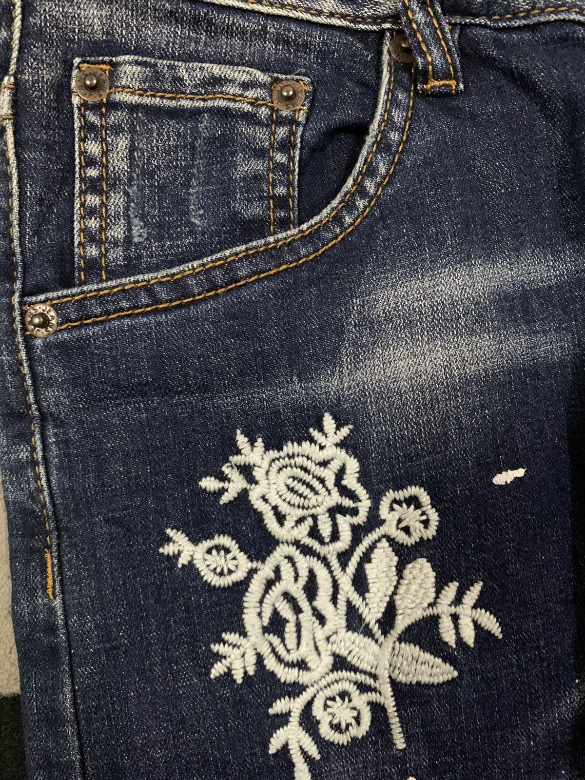 Kapital Vintage Boro Sashiko Bandana Patchwork Jeans like Kapital Size US 29 - 5 Thumbnail