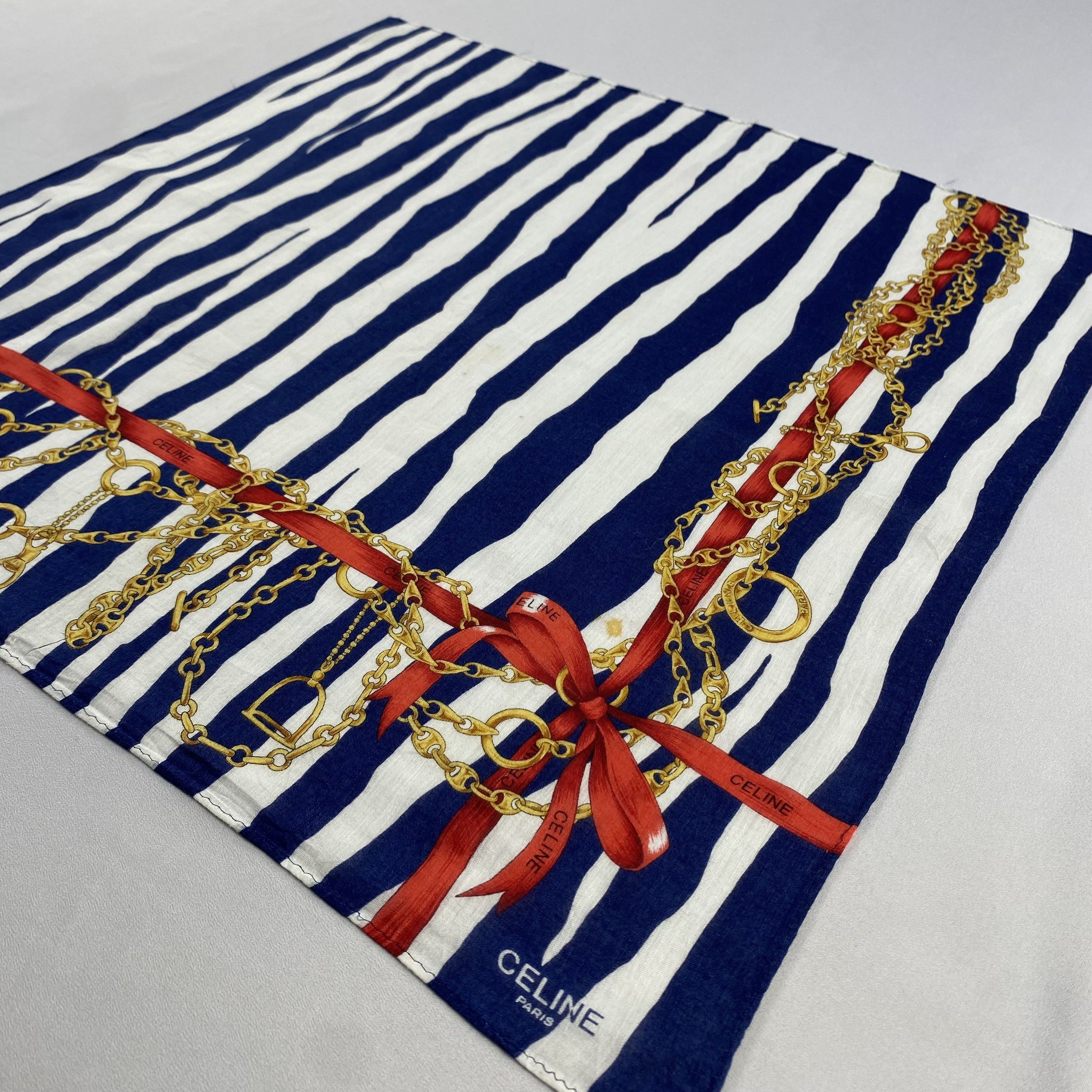 Celine × Vintage Celine Neckerchief / Bandana / Handkerchief-P1848 Size ONE SIZE - 2 Thumbnail