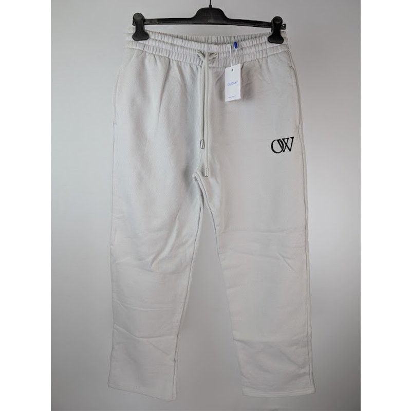 Off-White o1rshd1 OW Sweatpants in Light Stone / Black Size US 34 / EU 50 - 10 Thumbnail