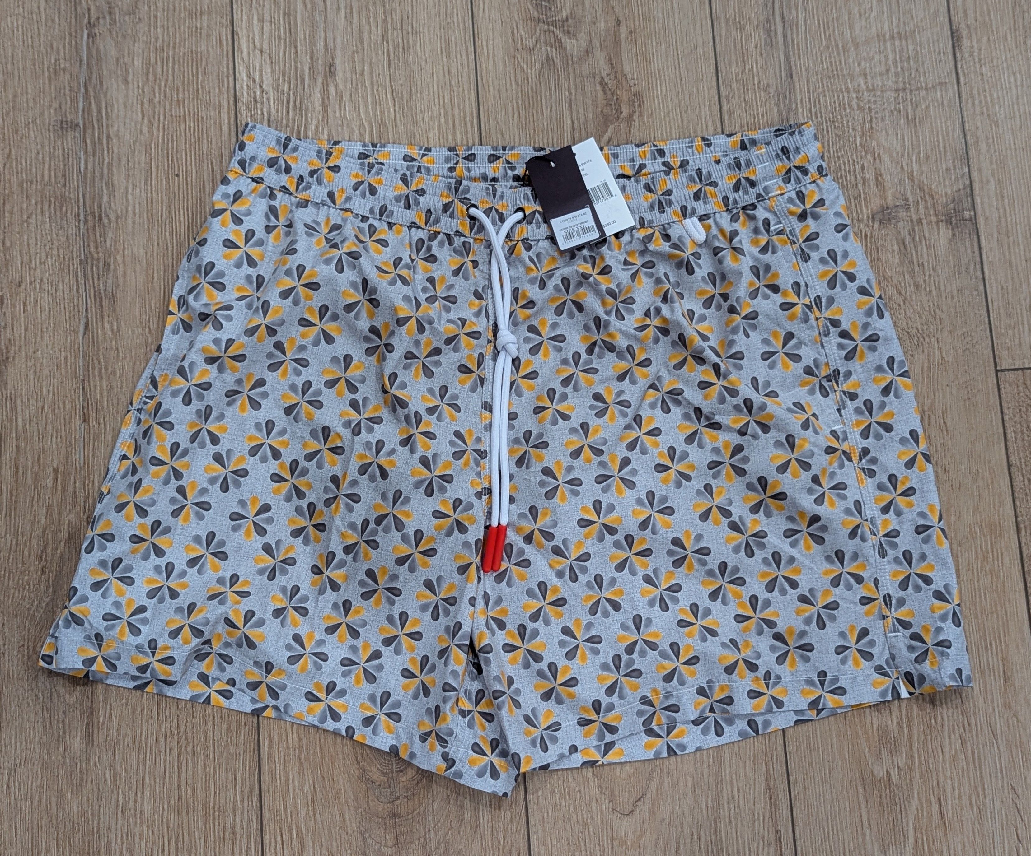 Isaia ISAIA Pinwheel Swim Shorts Trunks Yellow/Green 2XL Size US 38 / EU 54 - 1 Thumbnail