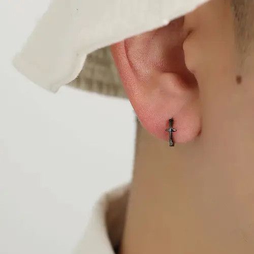 Japanese Brand 100%925 silver retro punk earrings Size ONE SIZE - 6 Thumbnail