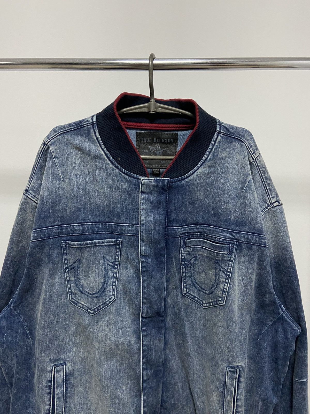 True Religion × Vintage True Religion Small Pocket Logo Vintage Denim Style Jacket Size US XXL / EU 58 / 5 - 2 Thumbnail