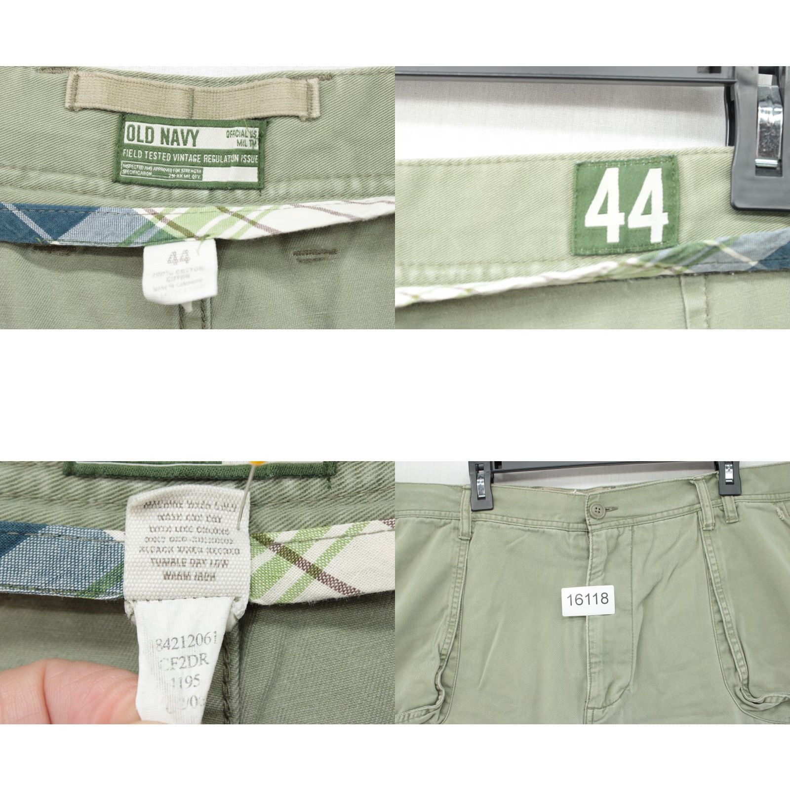 Old Navy VINTAGE Old Navy Cargo Shorts Men 44 Green Army Cotton Canvas Outdoors Y2K Size US 44 / EU 60 - 8 Thumbnail