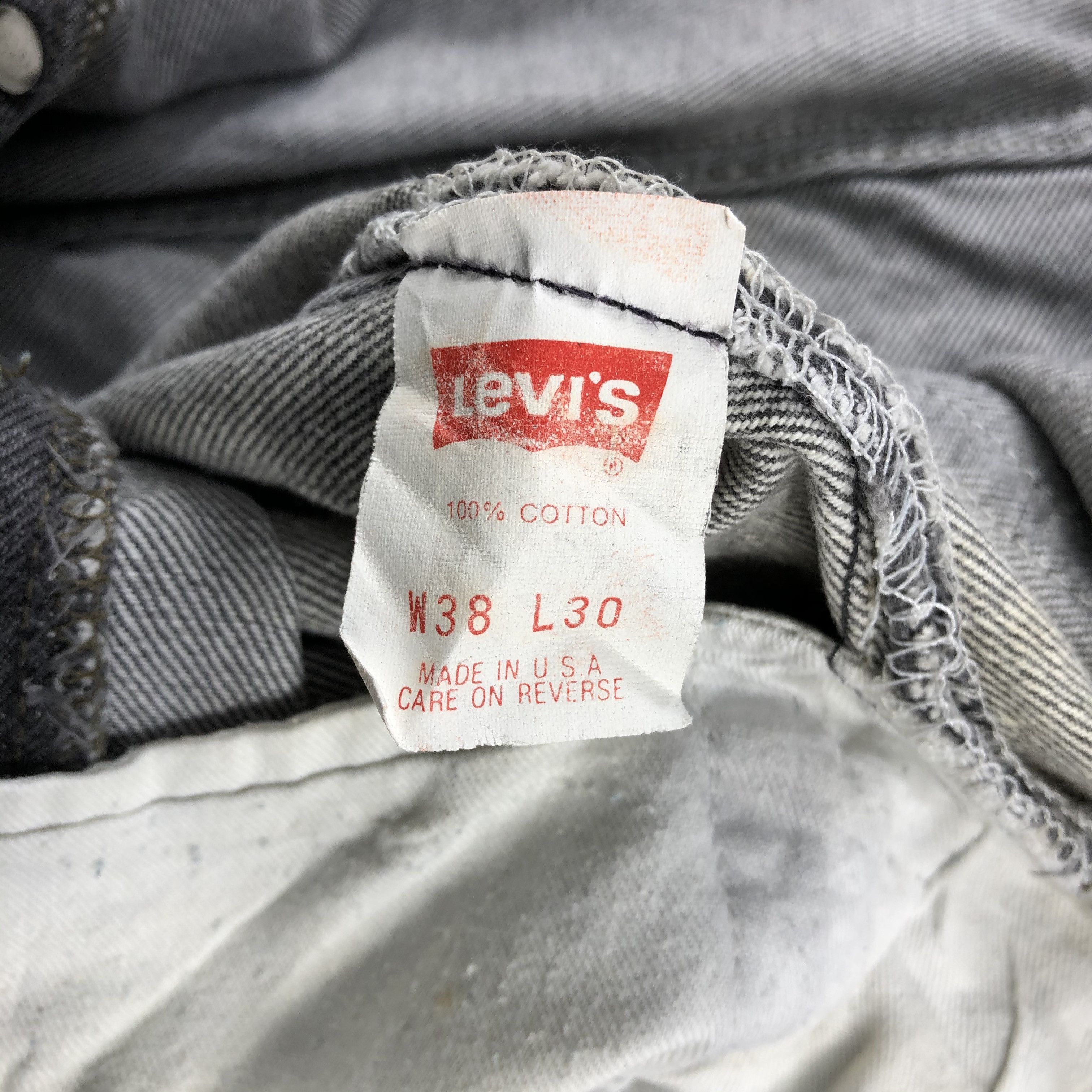Levi's Vintage 90s Levis 501 Faded Black Jeans-JM2355 Size US 37 - 15 Thumbnail