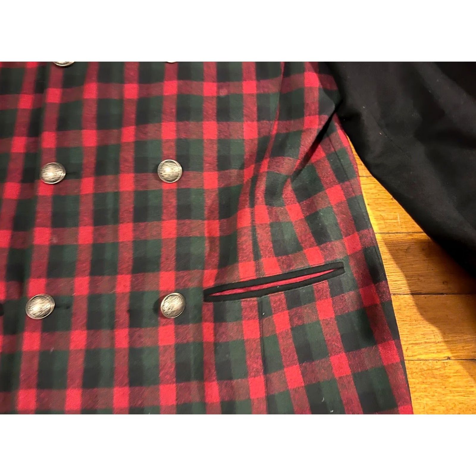 Vintage VINTAGE Trachten Alpentraum Oktoberfest Jacket Women’s M Red Plaid Wool Short Sleeve Long Sleeve Buttoned 80s 90s Bohemian Retro Christmas Size M / US 6-8 / IT 42-44 - 3 Thumbnail