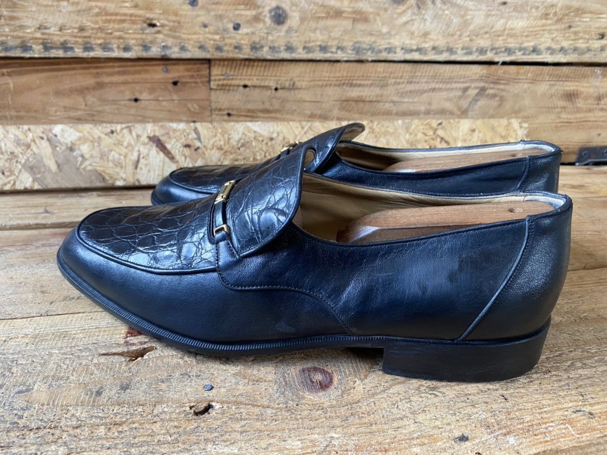 Bally Bally crocodile black leather heeled loafers,slip on sz uk 8 Size US 9 / EU 42 - 5 Thumbnail