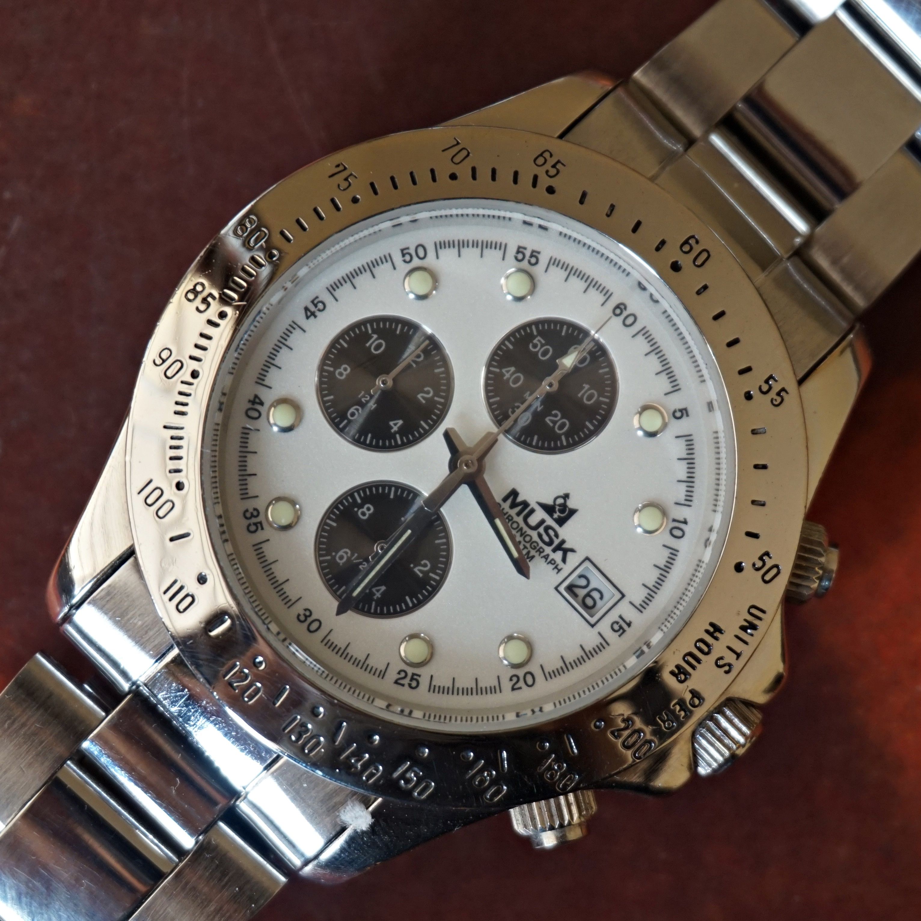 Japanese Brand 90s Musk Paris Chronograph Watch Size ONE SIZE - 1 Thumbnail