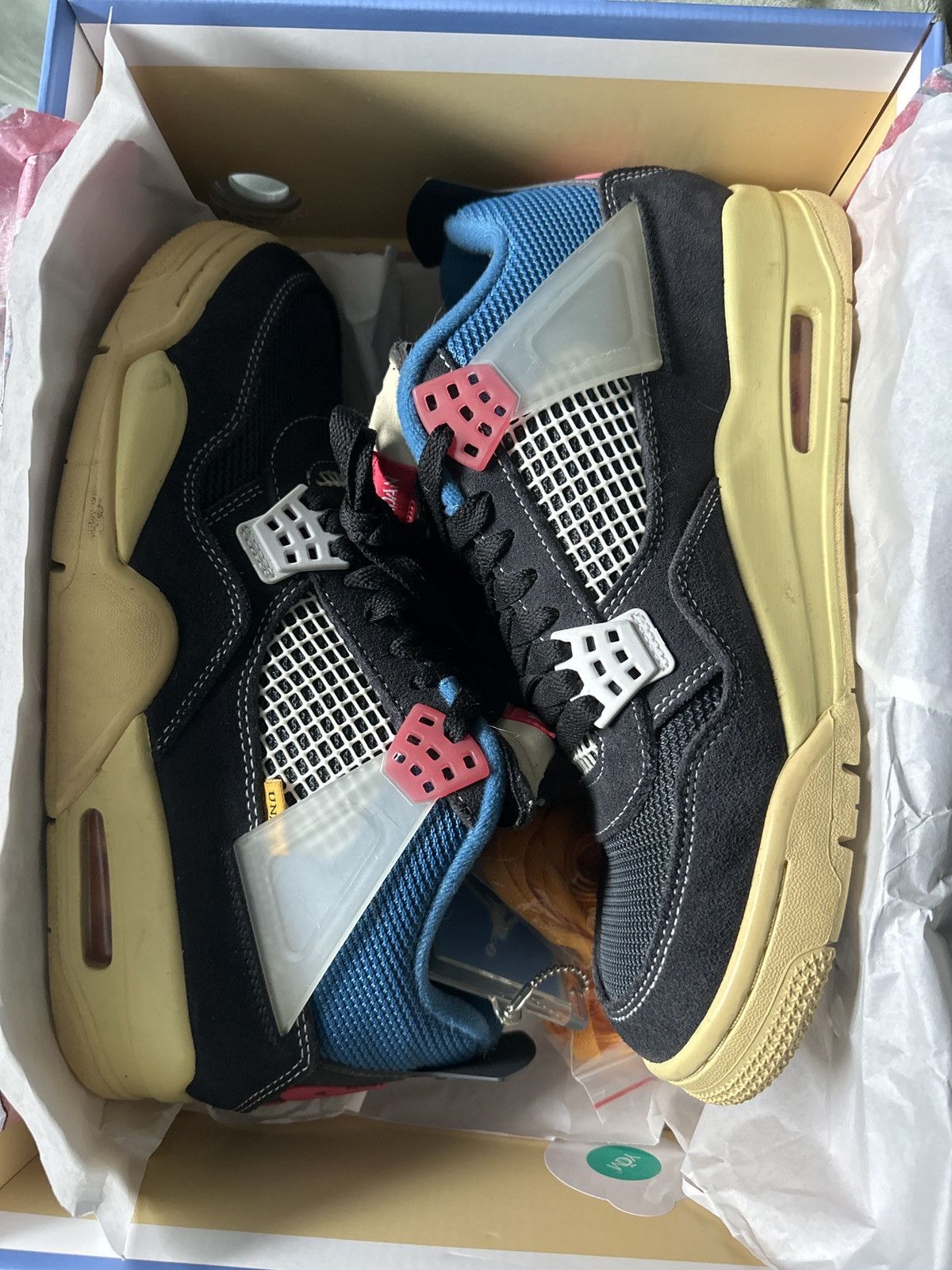 Jordan Brand × Nike × Union LA Union LA x Air Jordan J4 Off Noir Size US 9 / EU 42 - 16 Thumbnail