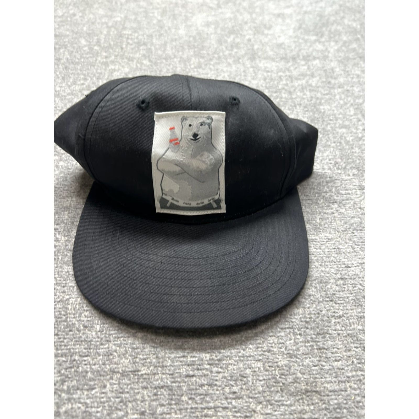 Vintage VINTAGE Coca-Cola Snapback Hat Cap USA Red Black Adjustable Men Mens Hat Cap Coca-Cola Bear KC Vintage Size ONE SIZE - 2 Thumbnail