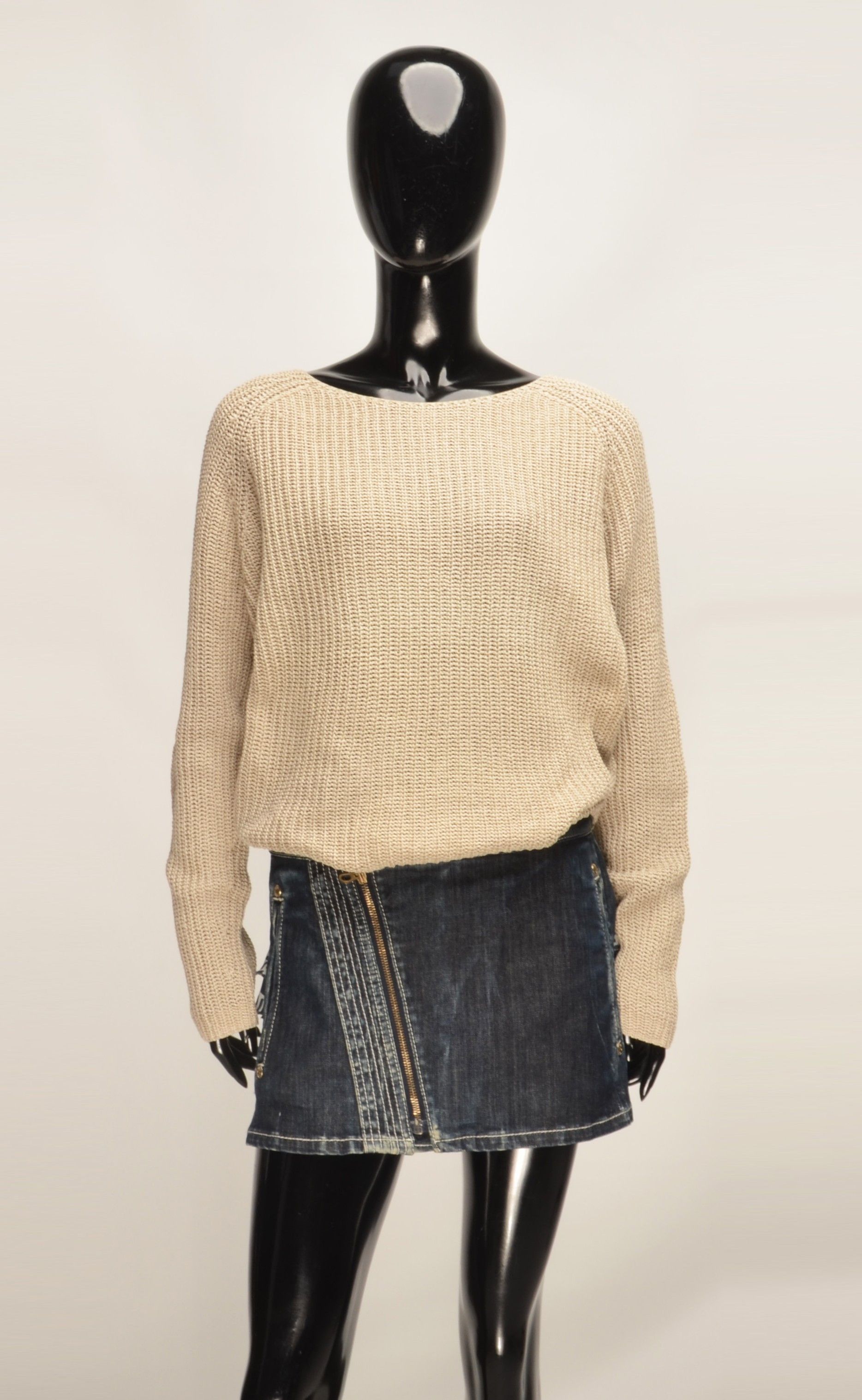 Annette Gortz Annette Gortz Cotton Knitted Oversized Sweater Jumper Size S / US 4 / IT 40 - 1 Thumbnail