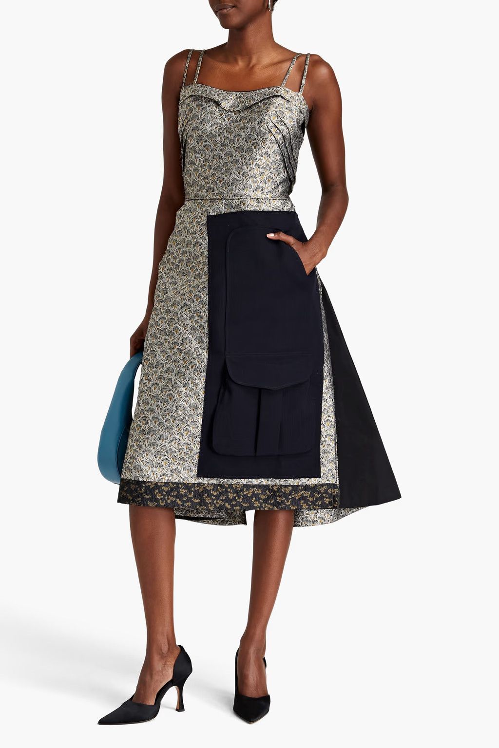 Maison Margiela o1y0625 Midi Dress in Multicolor Size S / US 4 / IT 40 - 2 Thumbnail