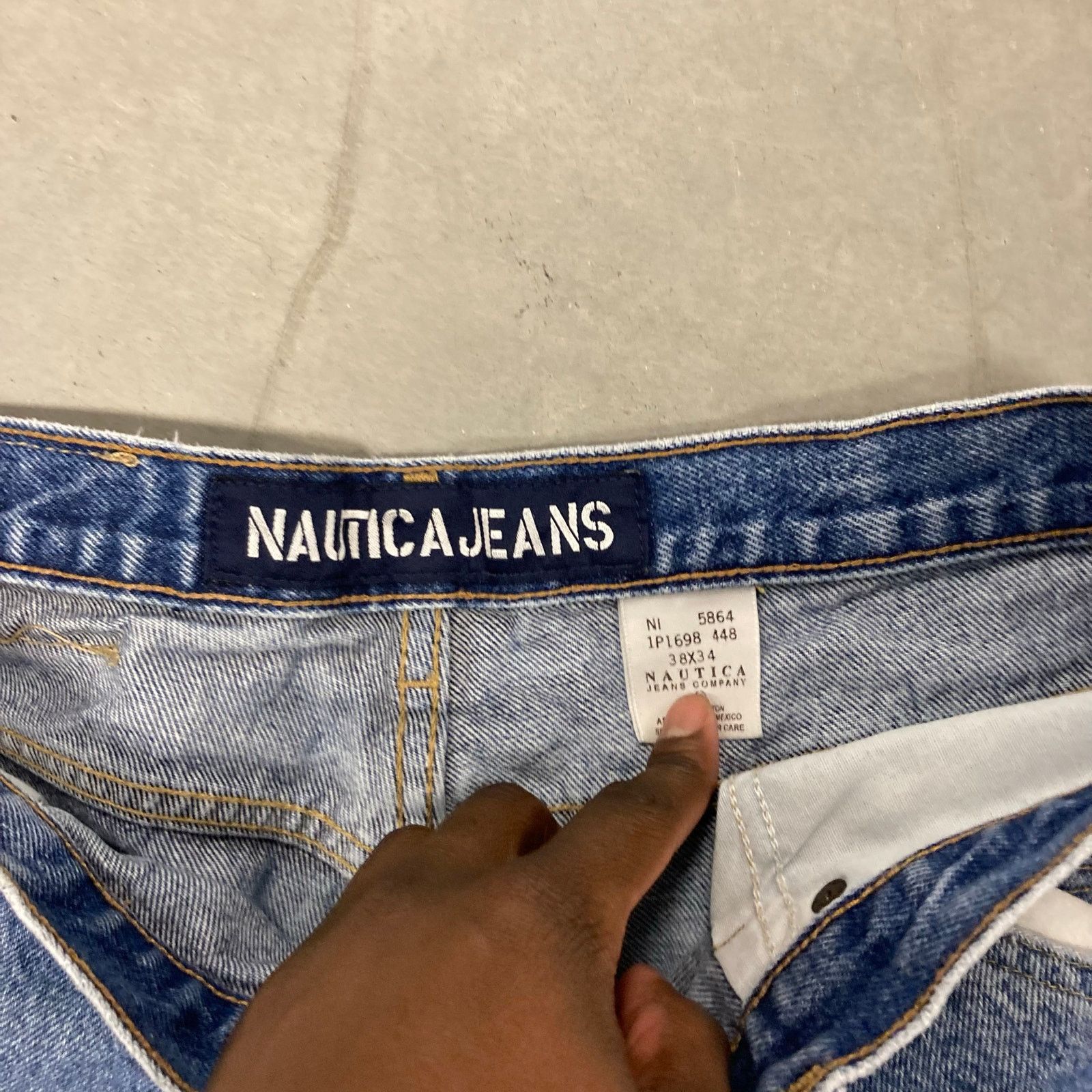 Nautica × Vintage vintage Y2K baggy nautica carpenter jeans 38x34 Size US 38 / EU 54 - 5 Thumbnail