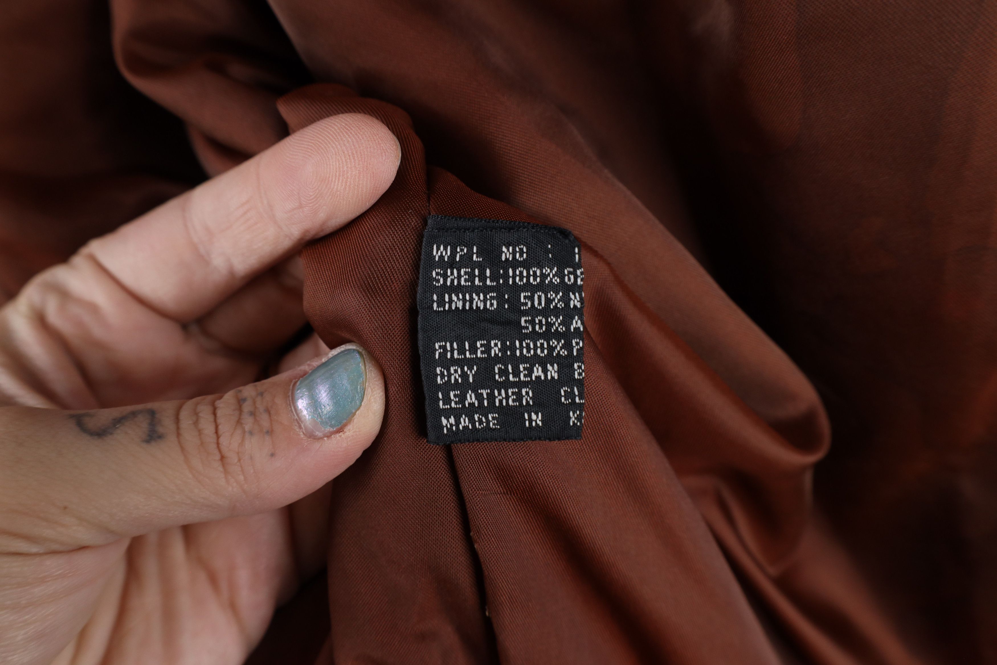 Vintage Vintage 90s Streetwear Leather Flight Bomber Jacket Brown Size US L / EU 52-54 / 3 - 12 Thumbnail