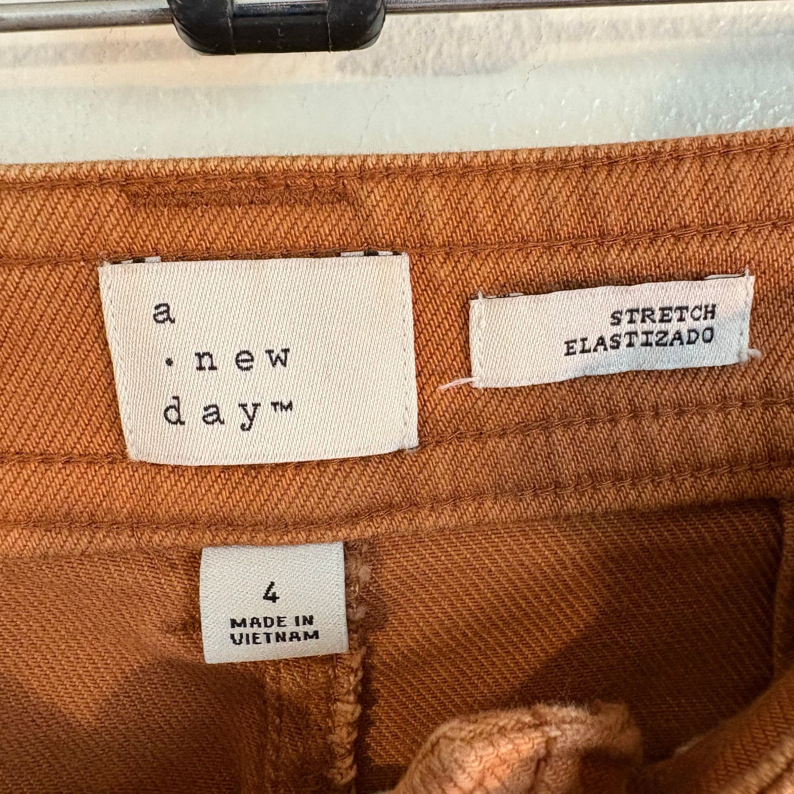 Other a new day tan cotton pants stretch size 4 Size 27" / US 4 / IT 40 - 3 Thumbnail