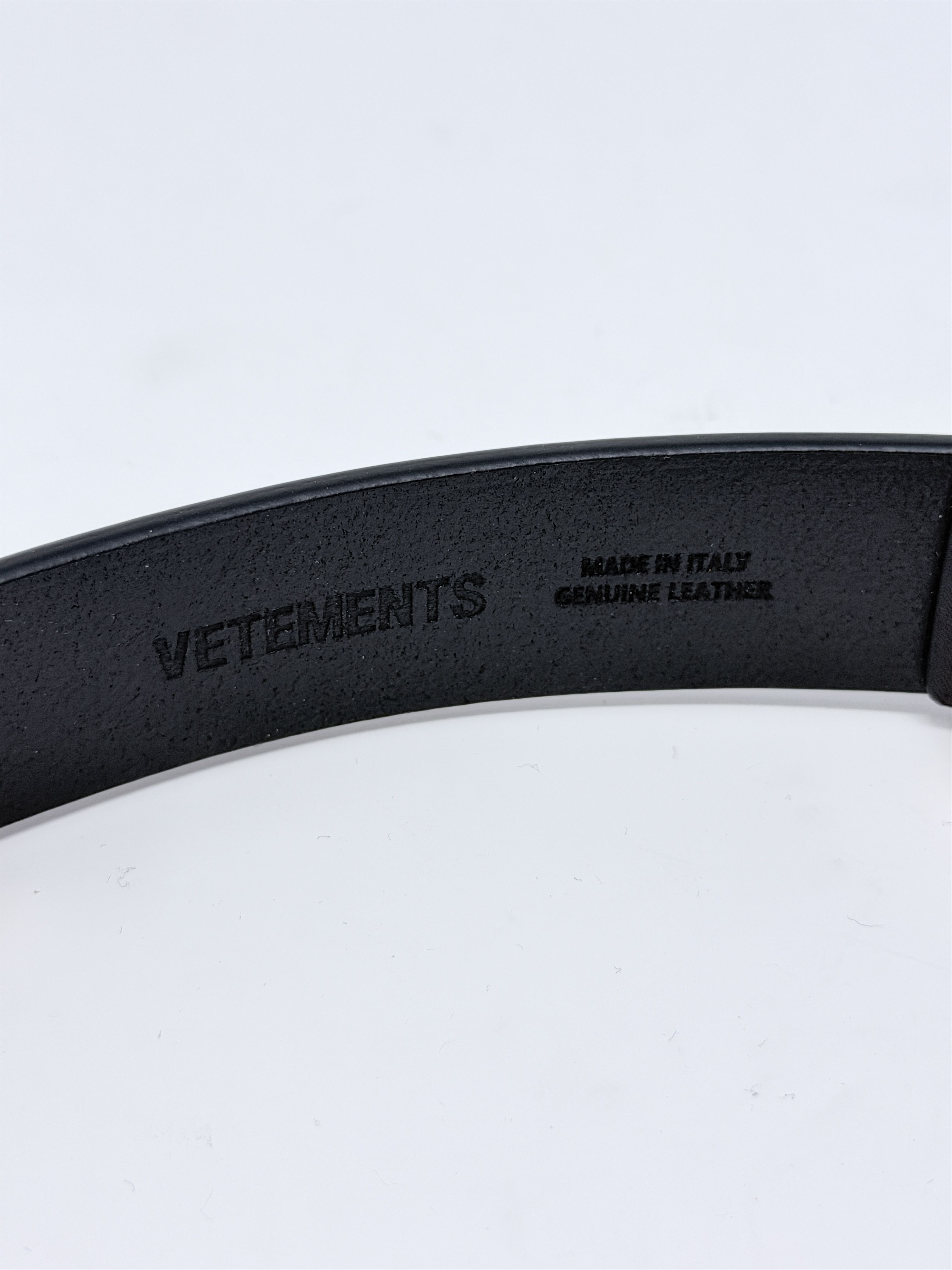 Vetements Vetements Metal Iconic Logo Belt Black Size ONE SIZE - 5 Thumbnail