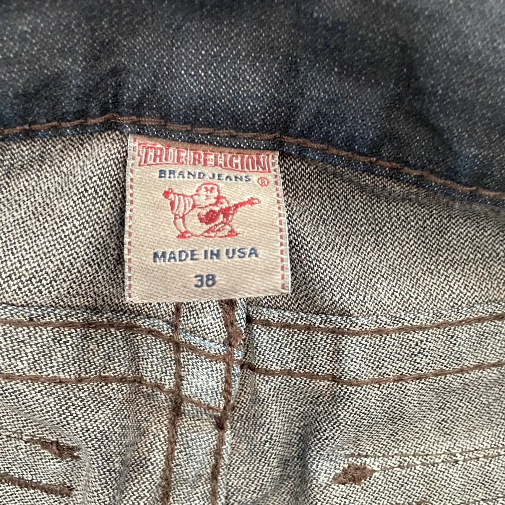 True Religion VINTAGE True Religion Jean Shorts Adult 38 Blue Denim Rainbow Billy Made in USA Mens Size US 38 / EU 54 - 6 Thumbnail