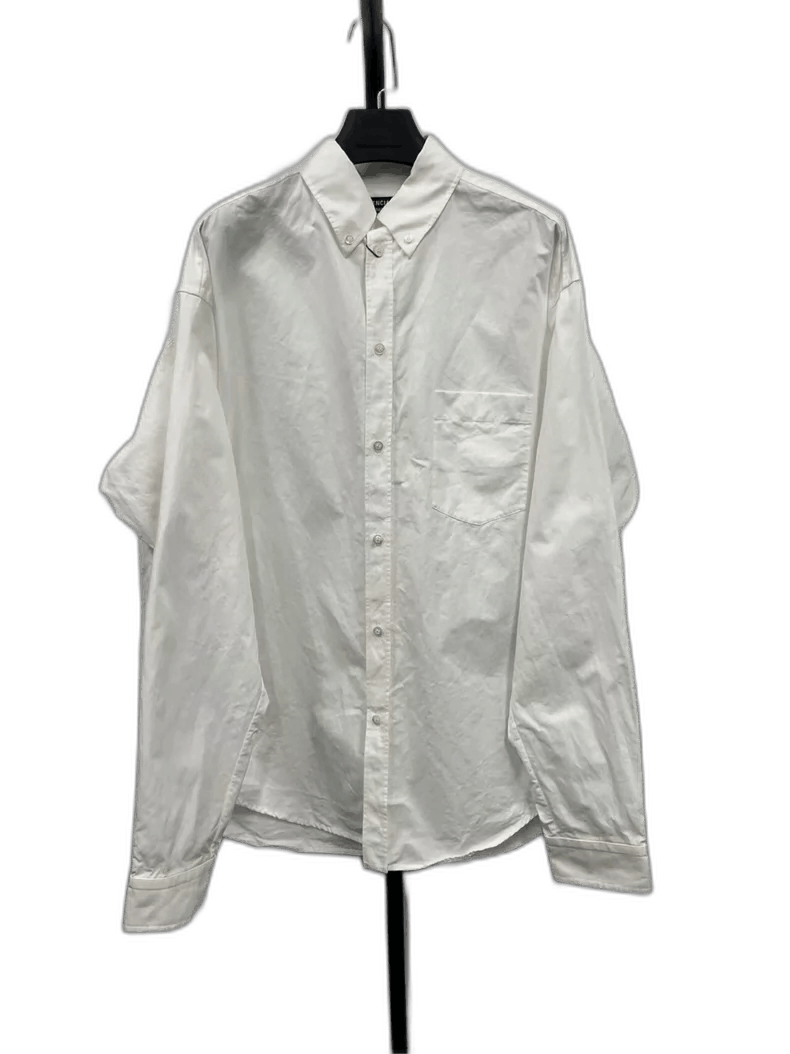 Balenciaga Balenciaga Embroidered Logo Long Sleeve Shirt-2506 Size US M / EU 48-50 / 2 - 1 Thumbnail