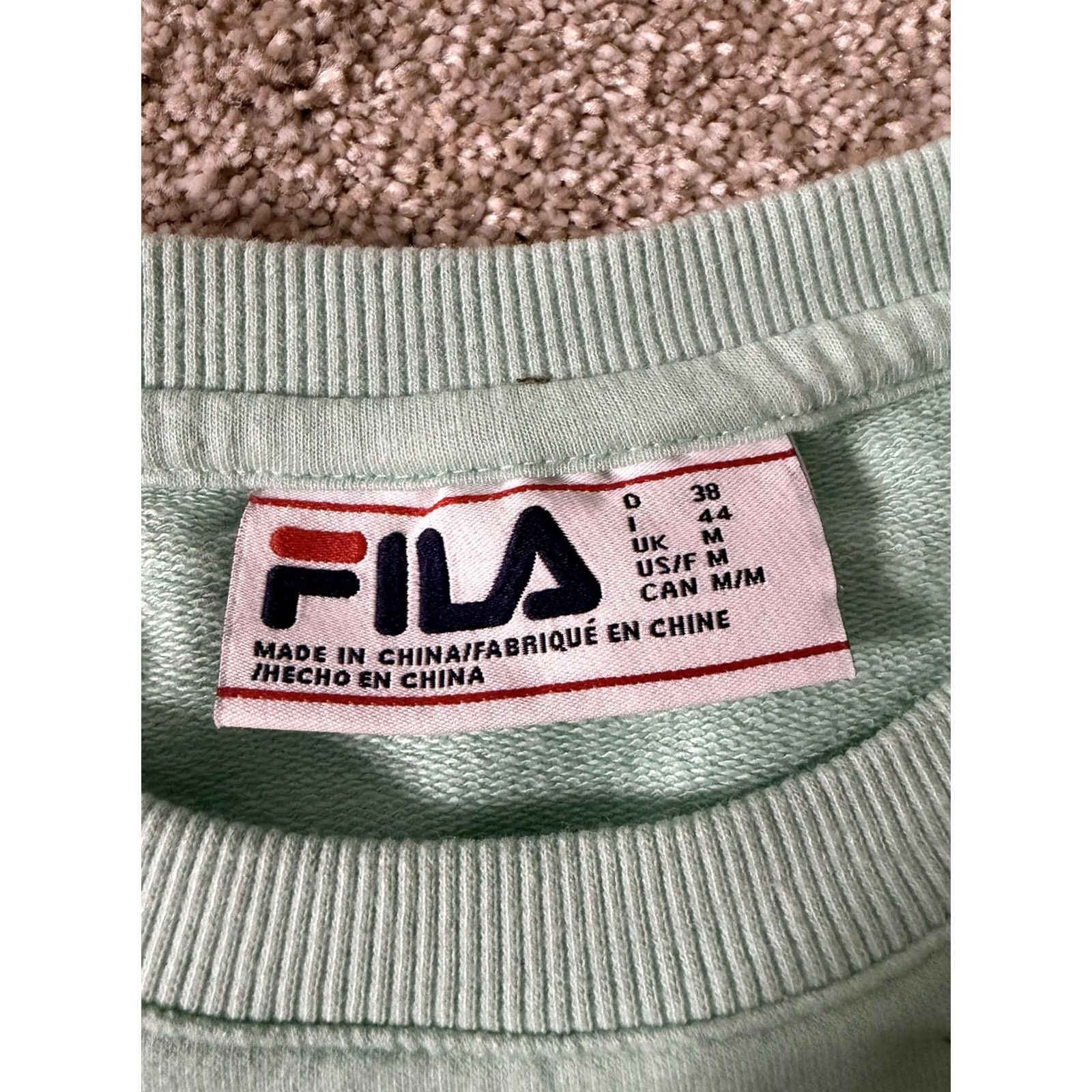 Fila FILA Shirt Mens M Green Sweatshirt Lightweight Pullover Crewneck Logo Casual Size US M / EU 48-50 / 2 - 5 Thumbnail