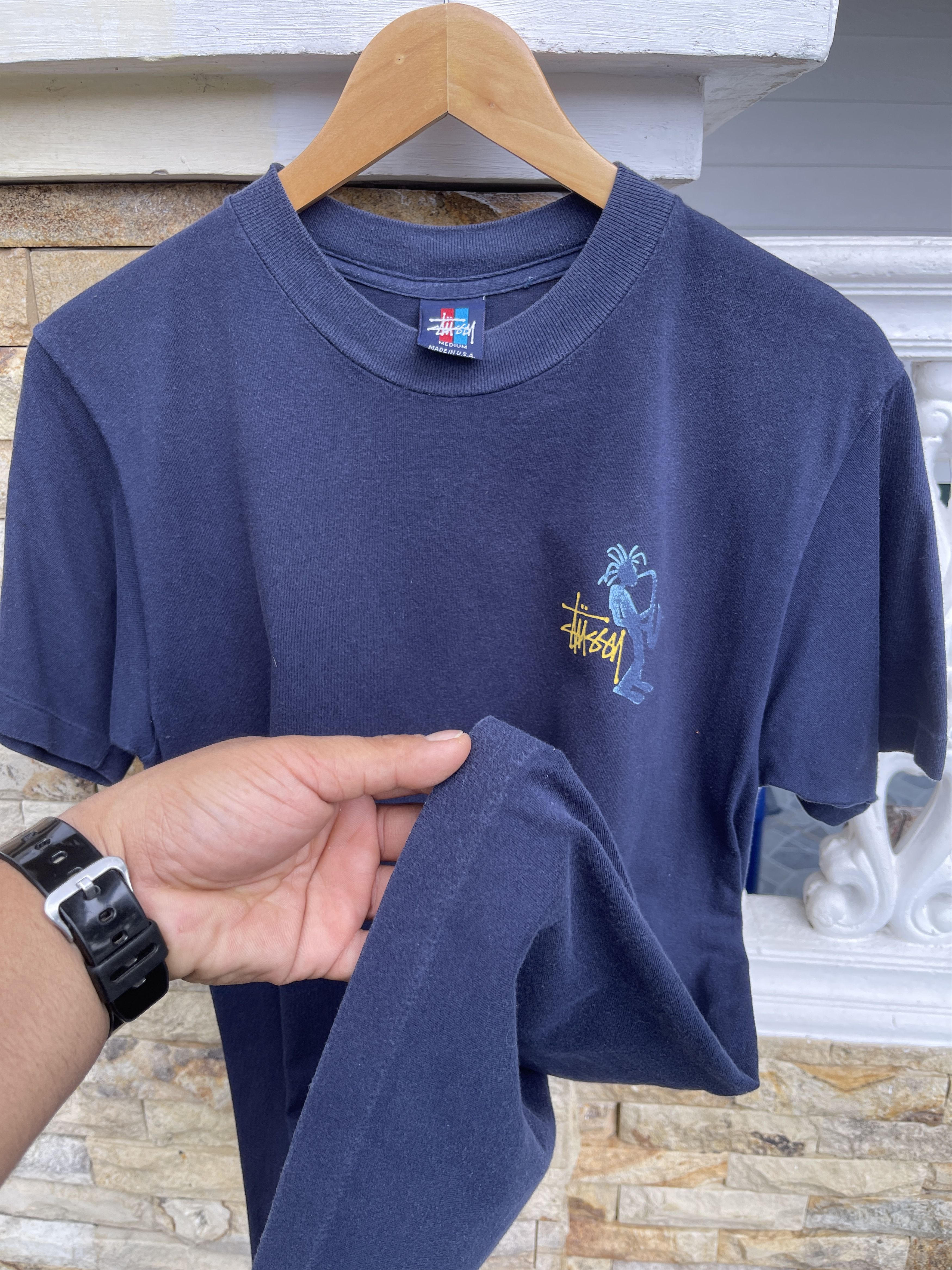 Stussy Rare🔥Vintage 90s STUSSY Boxy Streetwear Tee Size US S / EU 44-46 / 1 - 8 Thumbnail