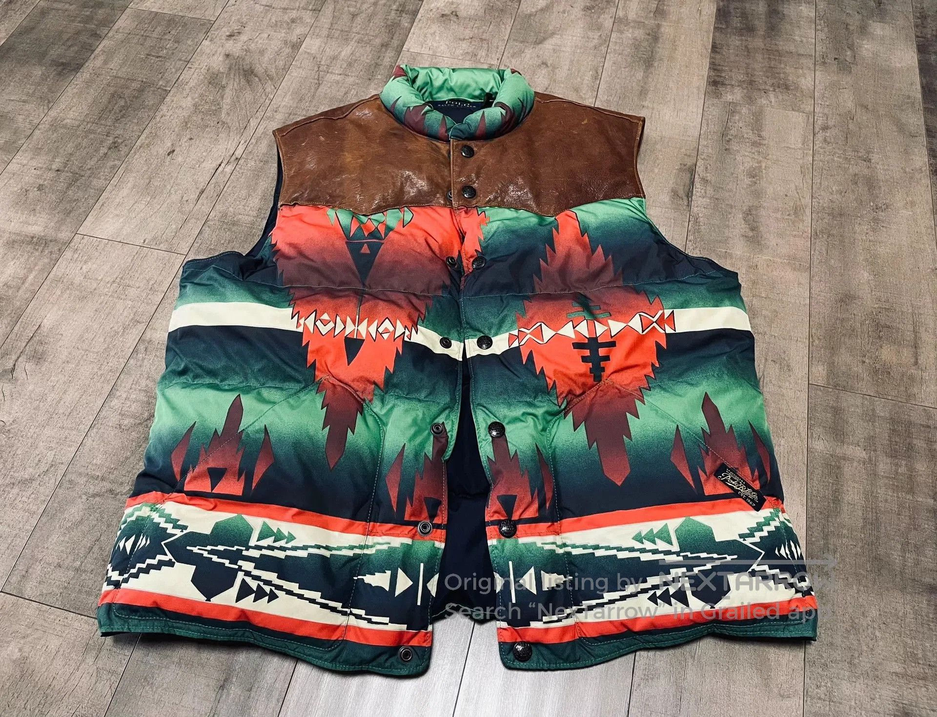 RRL Ralph Lauren Ralph Lauren RRL Navajo Patch Down Vest. Size US L / EU 52-54 / 3 - 1 Thumbnail