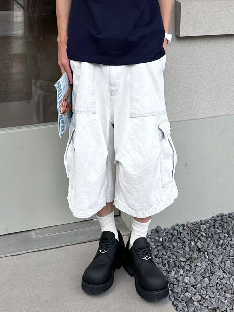Japanese Brand × Jean × Vintage High Street Denim Short Big Pocket Size US 32 / EU 48 - 1 Thumbnail