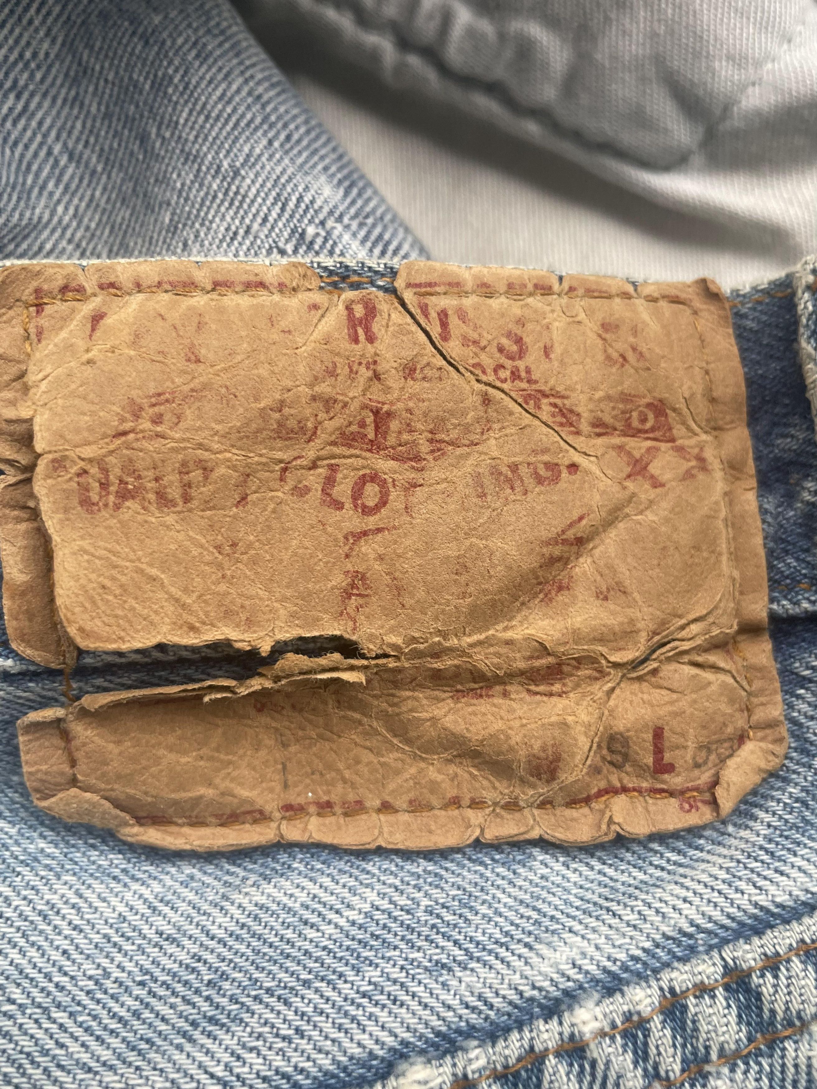 Levi's Vintage 80's Levis 501 e Distresed Size US 29 - 8 Thumbnail