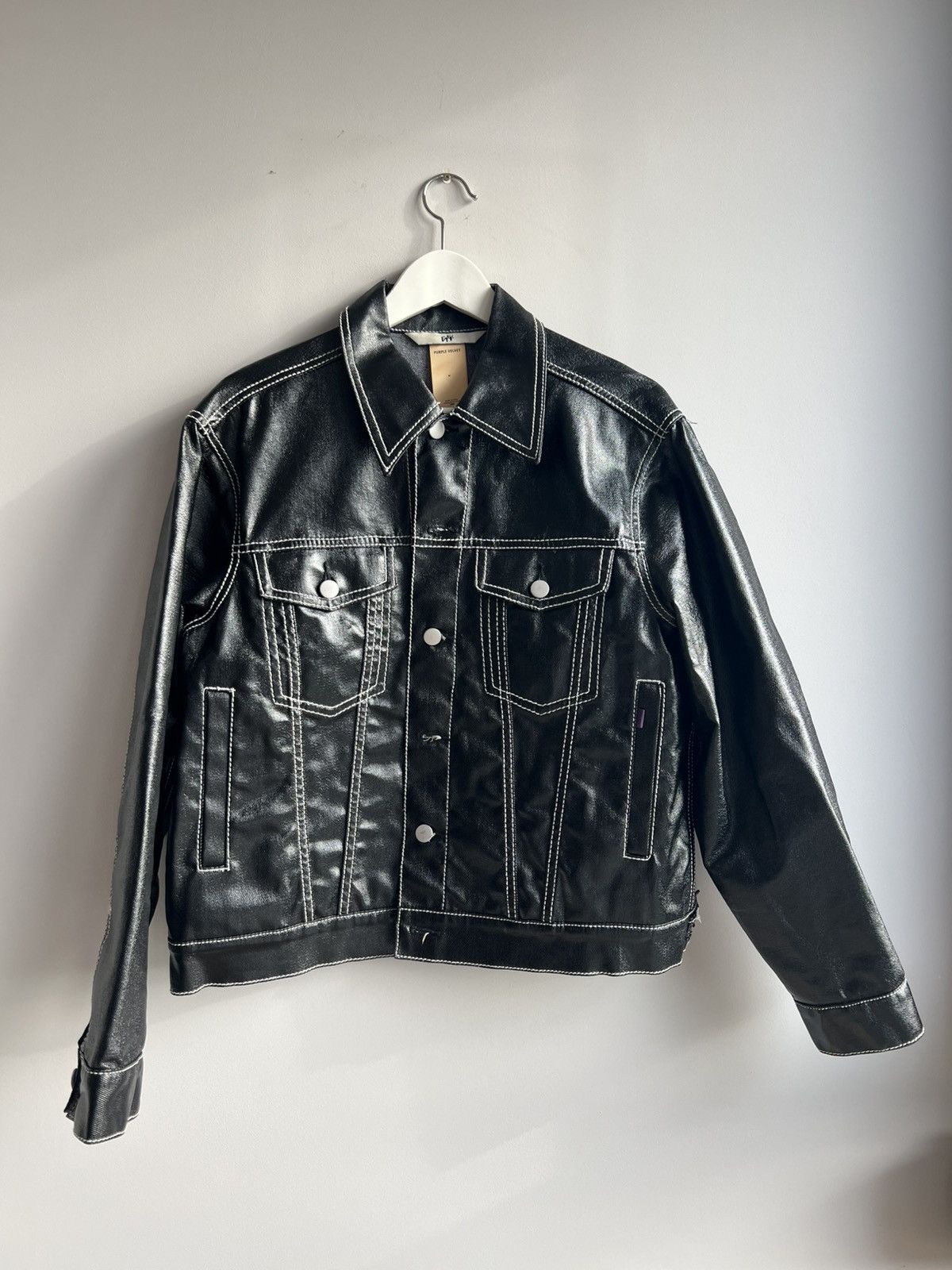 Eytys Eytys Buck Tar leather style coated denim jacket | Grailed