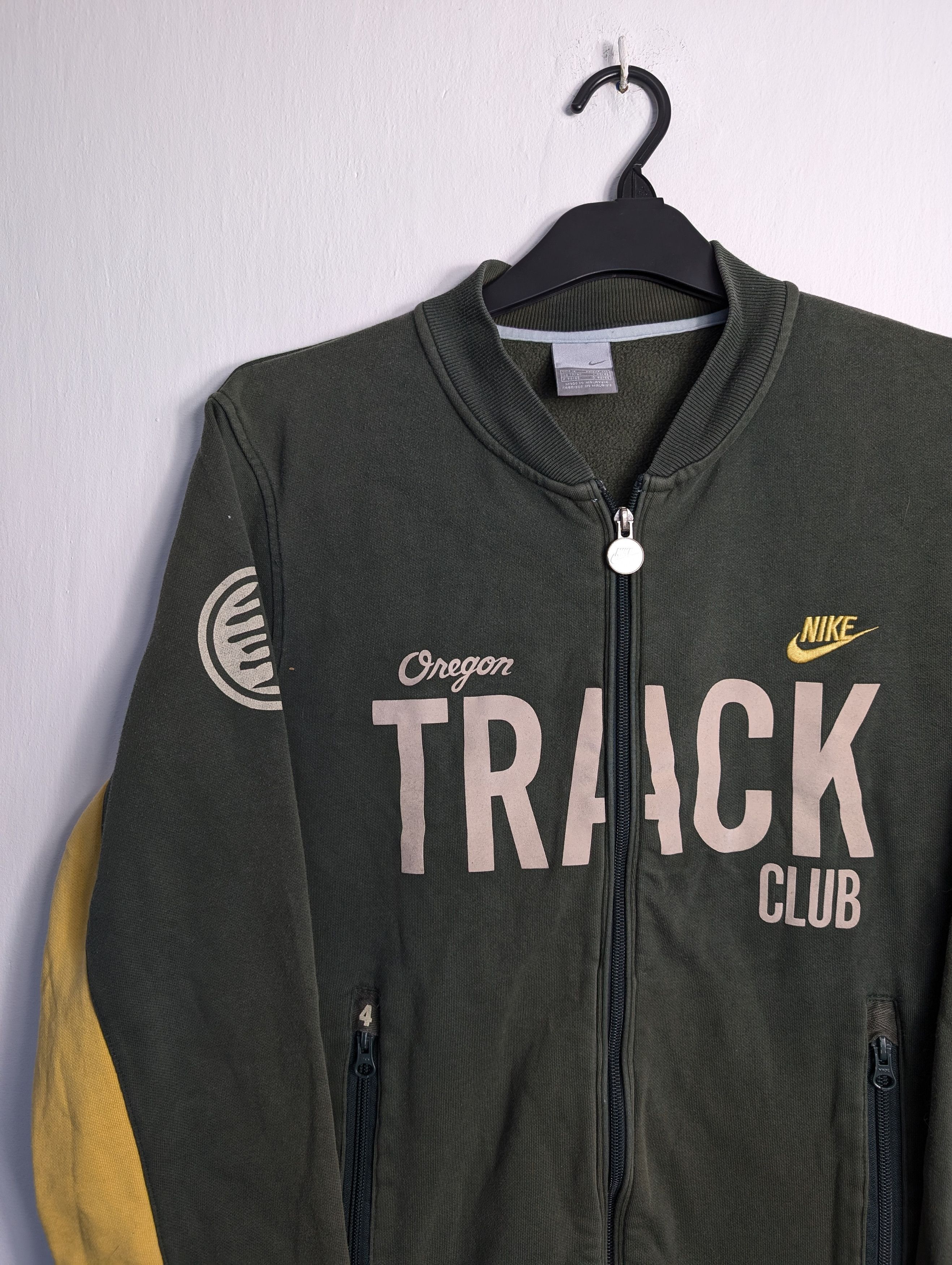 Nike × Vintage Vintage 00s Nike Oregon Track Club Zip Jumper Sweatshirt Size US M / EU 48-50 / 2 - 2 Thumbnail