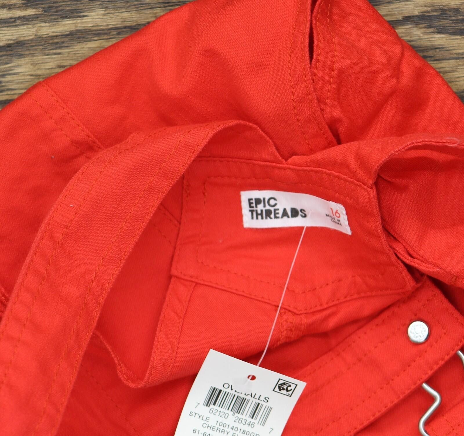 Epic Threads Epic Threads Big Girls Heart Pocket Skirtall Dress Red 16 Size ONE SIZE - 5 Thumbnail