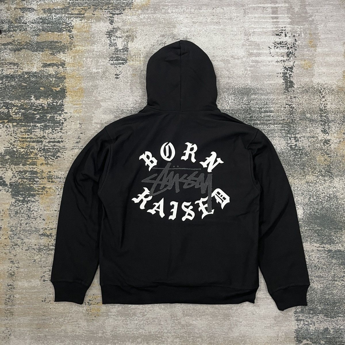 Stussy Stussy Born X Raised Zip Hoodie Black // Large | Grailed