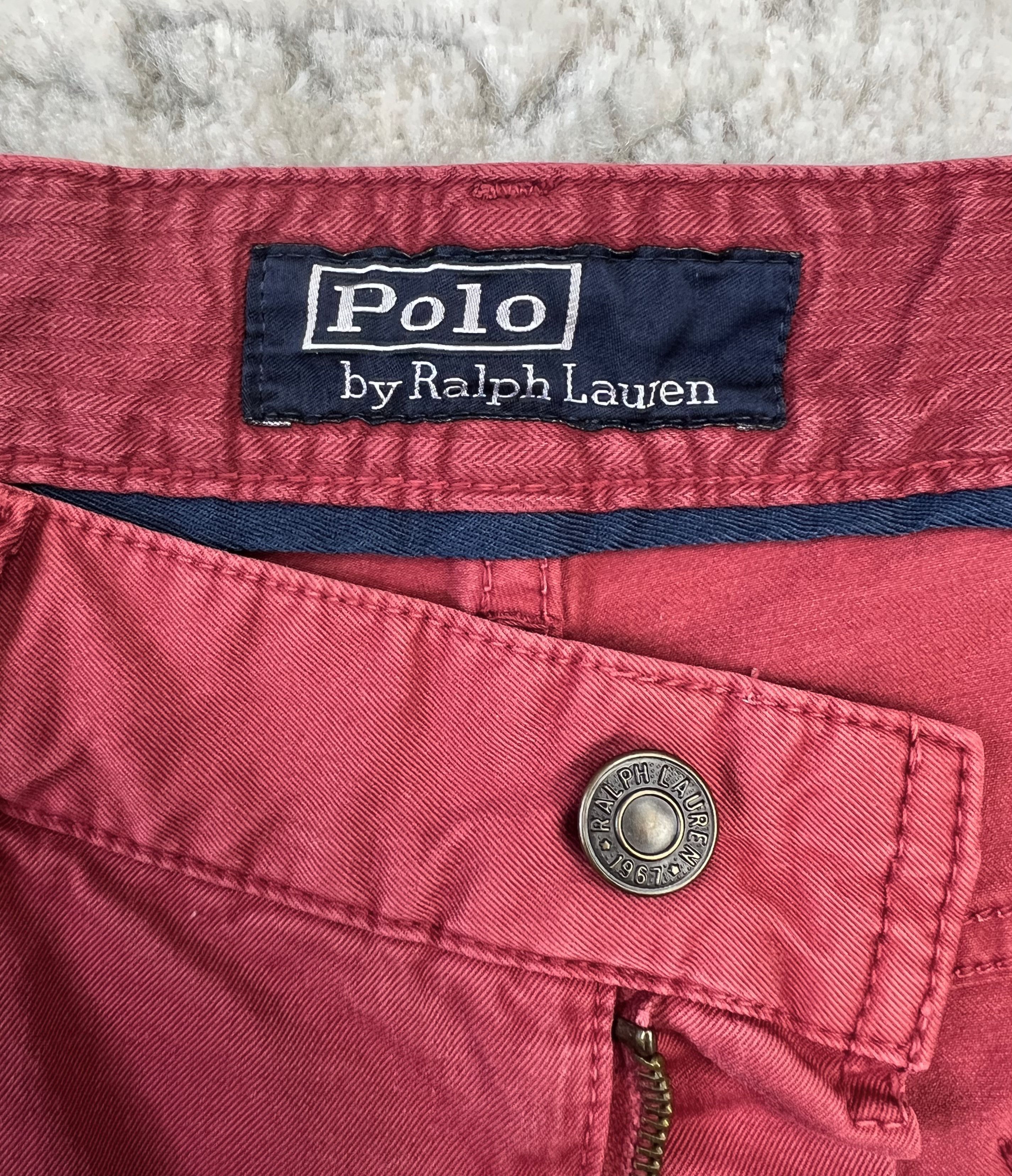 Polo Ralph Lauren × Ralph Lauren Polo Ralph Lauren Straight Burgundy Italian Fabrics Pants 34 Size US 34 / EU 50 - 14 Thumbnail
