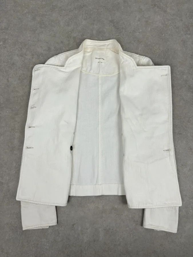 Isabel Marant Isabel Marant Étoile Cream White Officer Napoleon Denim Jacket Size S / US 4 / IT 40 - 8 Thumbnail