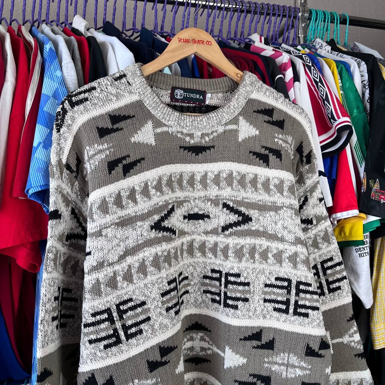 Tundra Canada Vintage 90s Tundra Canada Wool Knit Sweater Pullover Size US L / EU 52-54 / 3 - 2 Thumbnail