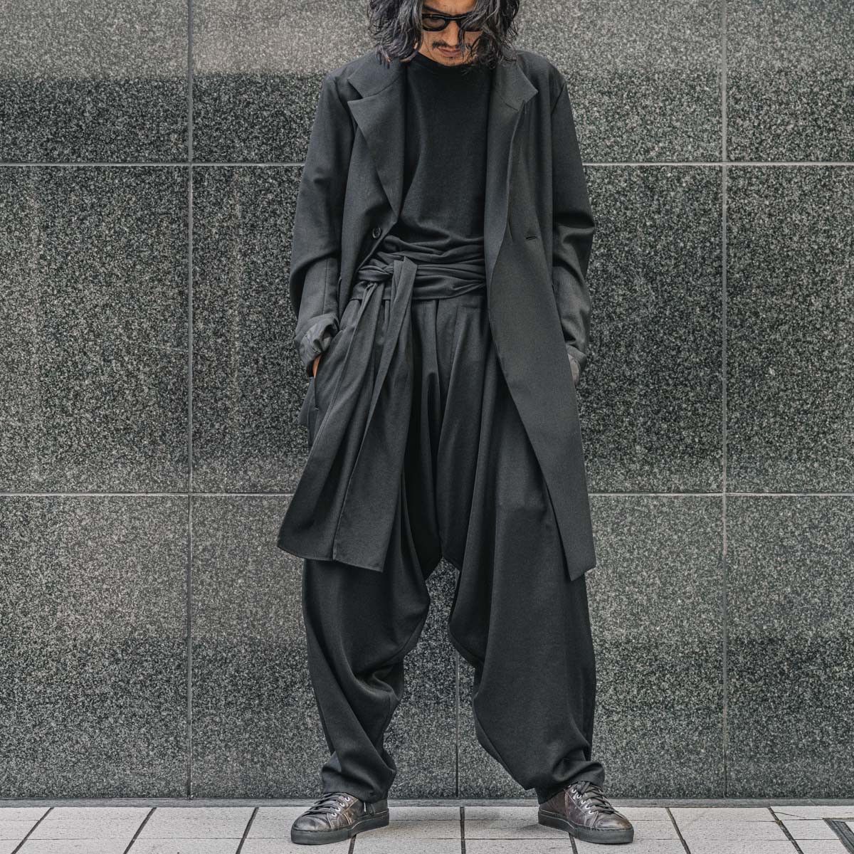 Yohji Yamamoto Yohji Yamamoto Pour Homme - W/Gabardine Tie Drape Pants Size US 30 / EU 46 - 10 Thumbnail