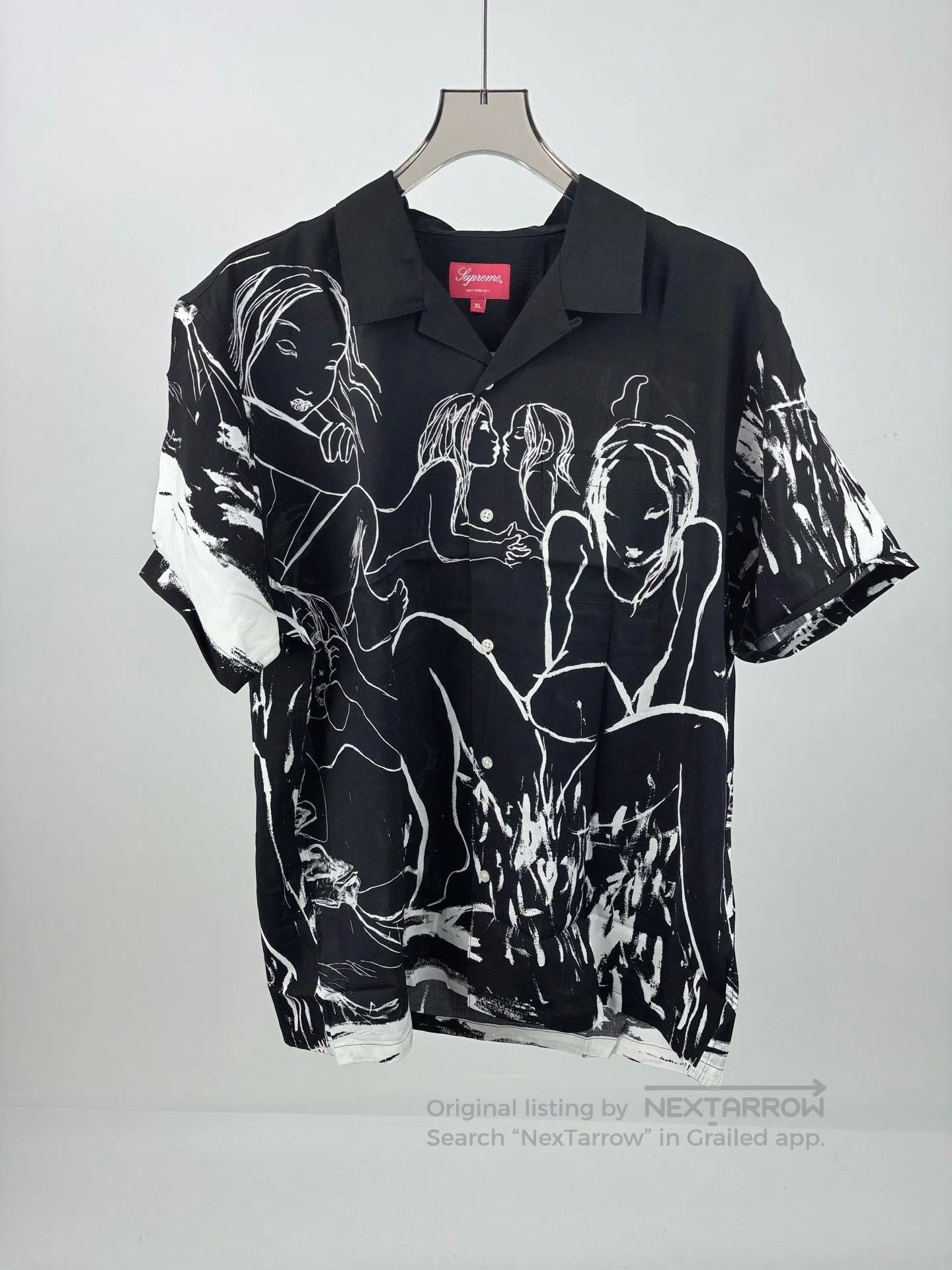 Supreme SUPREME x Rita Ackermann Graffiti Short Sleeve Shirt. Size US XL / EU 56 / 4 - 1 Thumbnail