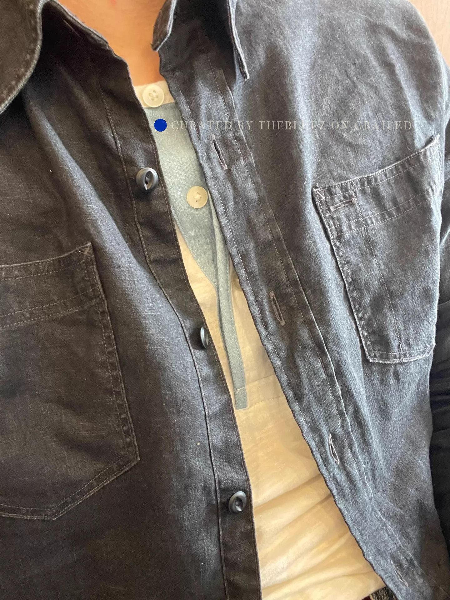 RRL Ralph Lauren Washed Black Button-Up Shirt in Size S Size US S / EU 44-46 / 1 - 1 Thumbnail