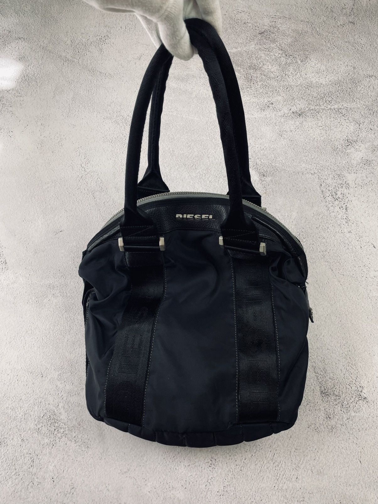 Diesel × Vintage Rare! Vintage y2k Diesel Black Bag Size ONE SIZE - 6 Thumbnail